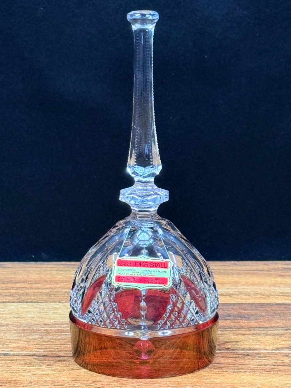 ECHT BLEIKRISTALL Lead Crystal Bell